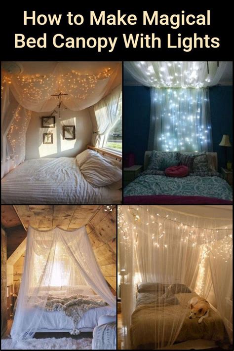 Magical Bed Canopy With Lights In Steps Diy Projects For Everyone