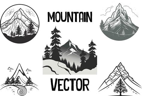 Mountain vector artwork, mountain logo, mountain clipart 25405731 ...