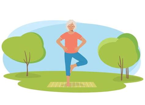 Elderly Yoga Vector Art, Icons, and Graphics for Free Download