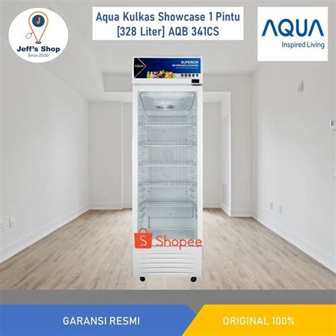 Jual Aqua Showcase 1 Pintu 338 Liter AQB 341CS Shopee Indonesia