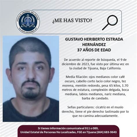 Buscan A Gustavo Heriberto Estrada De A Os En Tijuana S Ntesis Tv