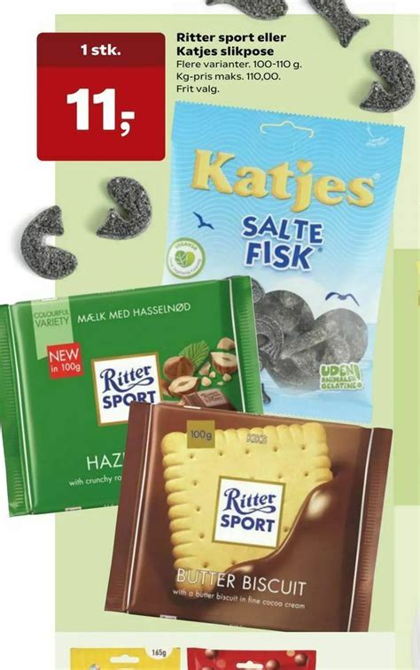 Ritter Sport Eller Katjes Slikpose Tilbud Hos Dagli Brugsen