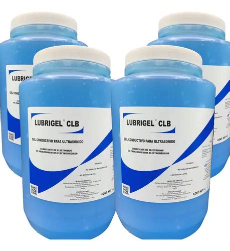 Gel Conductivo Lubricante Para Ultrasonido Caja 4pzas De 4l Envío gratis