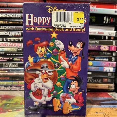 Disney Happy Holidays With Darkwing Duck And Goofy 1993 Vhs New