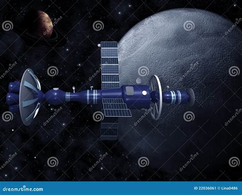 Model Of An Artificial Satellite Stock Image - Image: 22036061