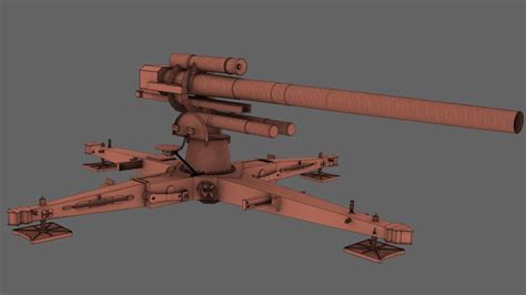 88mm Flak 18 Wip Image 3d Artists Group Indiedb