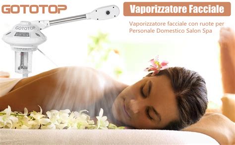 Gototop Vaporizzatore Viso Caldo Professionale V W Con Ozono