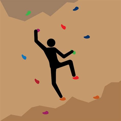 Premium Vector Rock Climbing Icon