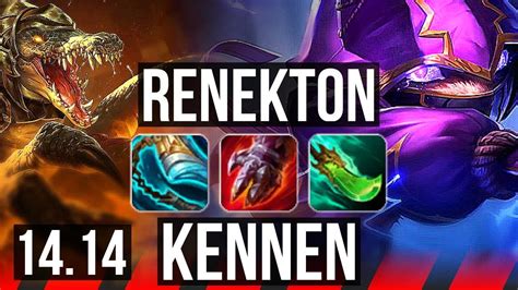 Renekton Vs Kennen Top 8 1 4 Rank 7 Renekton 6 Solo Kills