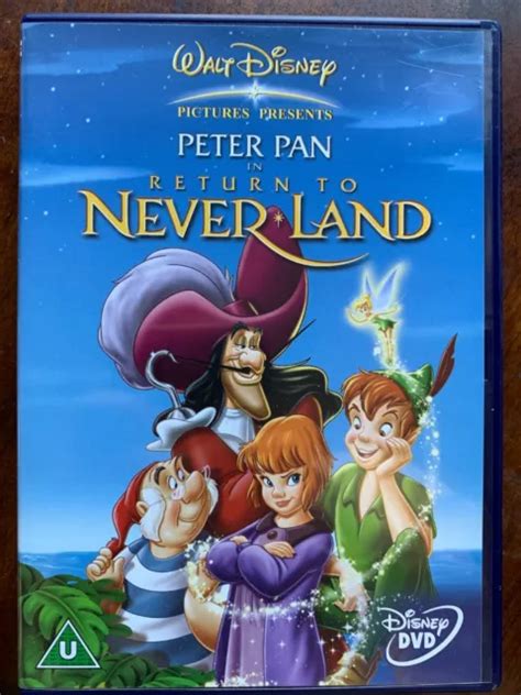 Return To Never Land Dvd Walt Disney Peter Pan 2 Animated Classic