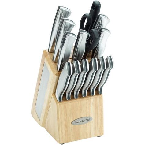 Farberware 15 Piece Stainless Steel Cutlery Set With Block