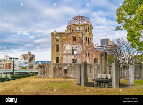 Hiroshima Japan 2019 Exterior Facade Of Famous Genbaku Building At