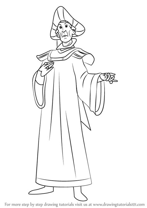 Learn How To Draw Claude Frollo From The Hunchback Of Notre Dame The