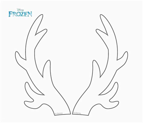 Free Printable Reindeer Antler Template Printable Templates