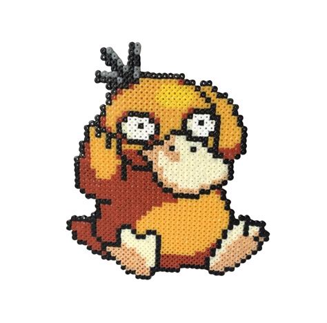 Psyduck Pokemon Mini Hama Bead Wall Art Magnet Etsy