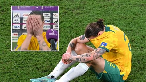 Fifa World Cup Jackson Irvine Breaks Down After Socceroos Loss To