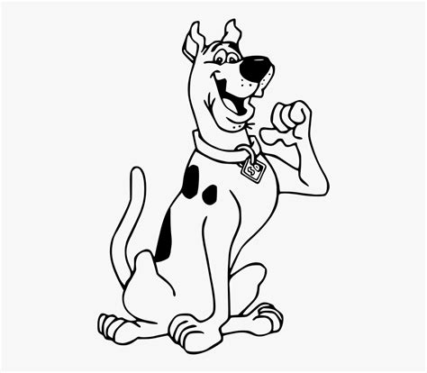 Scooby Doo Clip Art Black And White