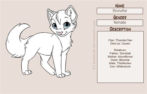 Warriors Snowfur By Marauderwolf93 On Deviantart Warrior Cats Warrior Cats Books Warrior