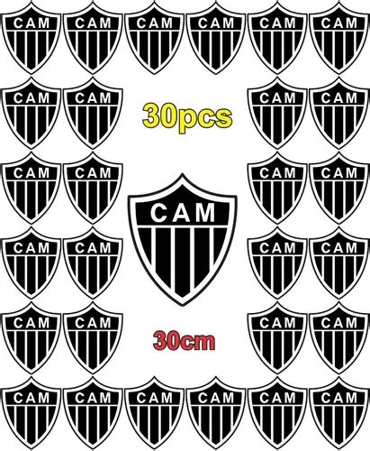 Adesivos Atl Tico Mineiro Galo Time Clube Kit Pcs Cm Parcelamento