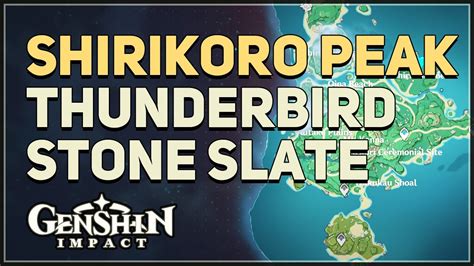 Shirikoro Peak Thunderbird Stone Slate Puzzles Genshin Impact Genshin