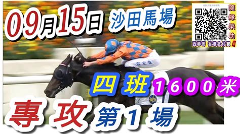 專攻第一場第二場 梁西華講馬經2024年9月15日賽馬粵語旁述 馬迷交流 沙田 泥地草地日賽 香港賽馬 Youtube