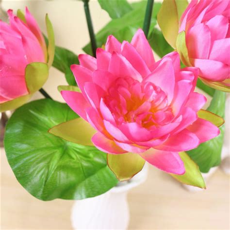 Artificial Lotus Flower Bouquets For Wedding Decorwedding Etsy