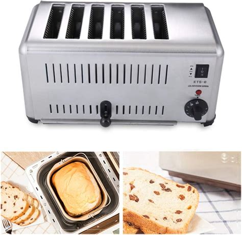 Newtry Commercial Toaster 6 Slice Toaster Heating Machine