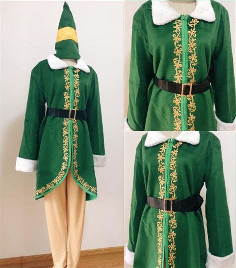 Handmade Cosplay Buddy The Elf Costume Adult Buddy Costume Buddy Full