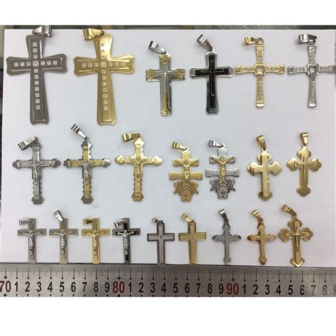 Mens Stainless Steel Jewelry Jesus Christ Sterling Silver Crucifix