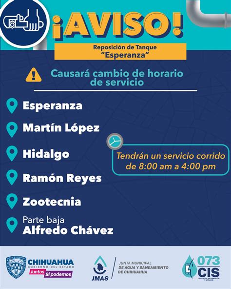 Modificar Jmas Horario De Tandeo En Colonias Por Reposici N De