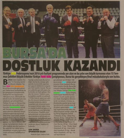 T Rkiye Boks Federasyonu On Twitter Temmuz Ehitleri B Y K