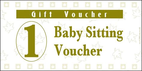 9 Best Images Of Printable Babysitting Voucher Free Babysitting