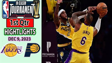 La Lakers Vs Indiana Pacers St Dec Highlights Nba In Season