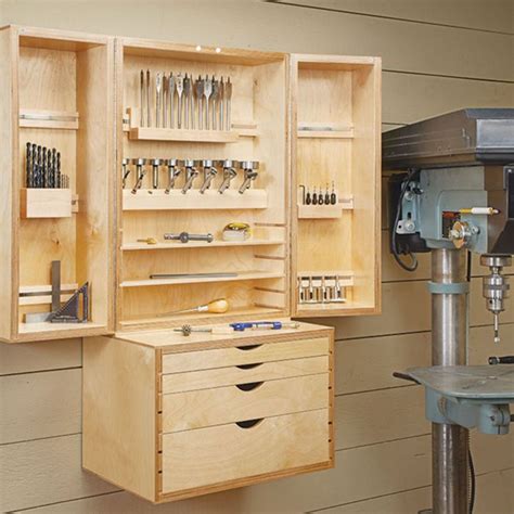 Woodsmith Drill Bit Storage Center Plans Woodpeckers