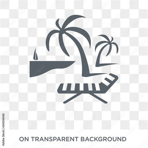 Resort Icon Trendy Flat Vector Resort Icon On Transparent Background