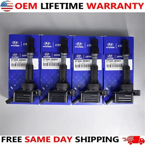 Pcs Oem E Ignition Coils For Hyundai Sonata Elantra Kona