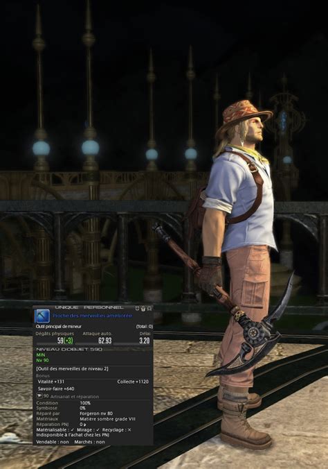 Eorzea Database Augmented Splendorous Pickaxe Final Fantasy Xiv The