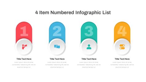 Numbered Infographic List Template Powerpoint