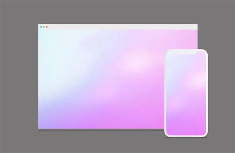 An Image Of The Back And Side Of A Cell Phone With Pastel Colors On It