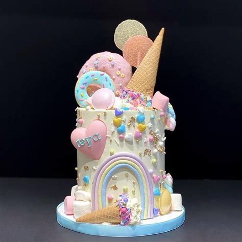 Art You Can Eat 🇨🇦 No Instagram “candy Land Cake 🍭 🍦 🍩