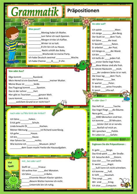 Pr Positionen Allgemein English Esl Worksheets Pdf Doc