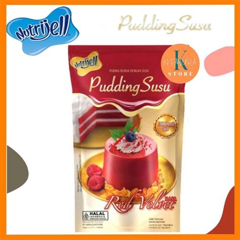 Jual NUTRIJELL PUDDING SUSU RASA REDVELVET SANTAN LAPIS VARIAN RASA RED