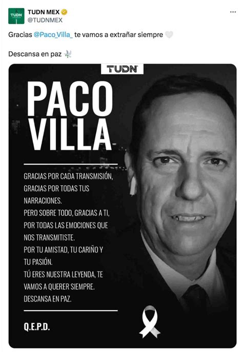 Murió Paco Villa Comentarista Y Periodista Deportivo A Los 54 Años