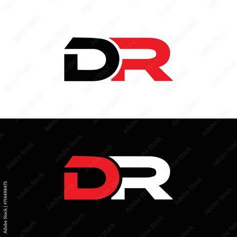 Dr Logo D R Design White Dr Letter Dr D R Letter Logo Design