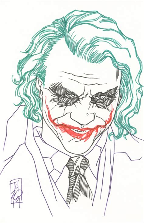 Tom Hodges - The Joker - Heath Ledger - "Batman" - DC Comics Signed ...