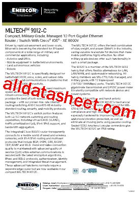 9012-C Datasheet(PDF) - Enercon Technologies Europe AG