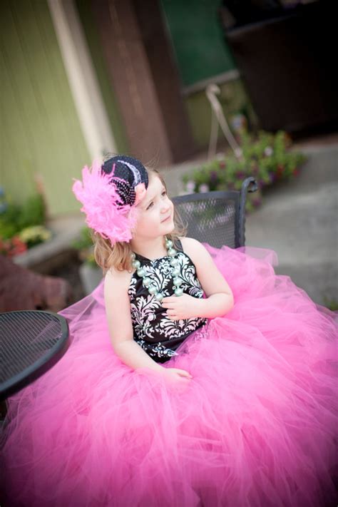 Damask Tutu Dress Satin Bodice Choose Your Own Color Tutu Flower