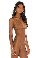 Riot Swim Bixi Bikini Top In Brown Sugar Revolve