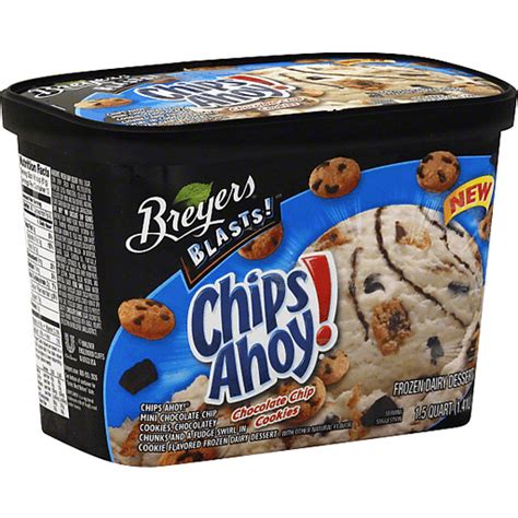 Breyers Blasts Frozen Dairy Dessert Chips Ahoy Chocolate Chip