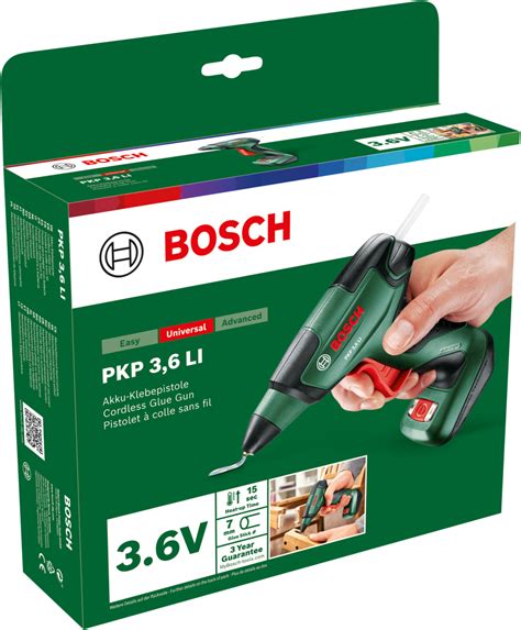 Bosch Hot Glue Gun PKP 3 6 LI 3DJake International